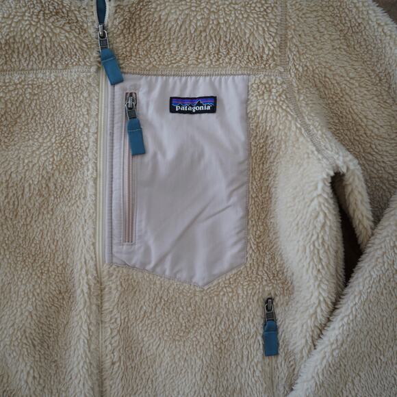 Patagonia Classic Retro X Fleece Jacket Cream Womens Size Large - Picture 4 of 7